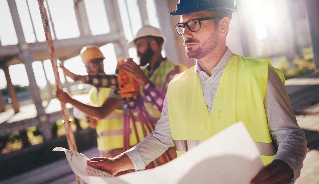 Worker at Construction SIte